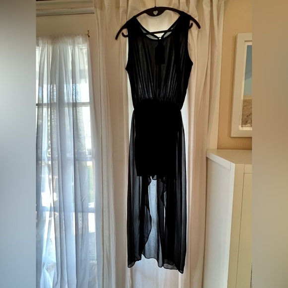 Loft 82 black sheer dress - Picture 1 of 6